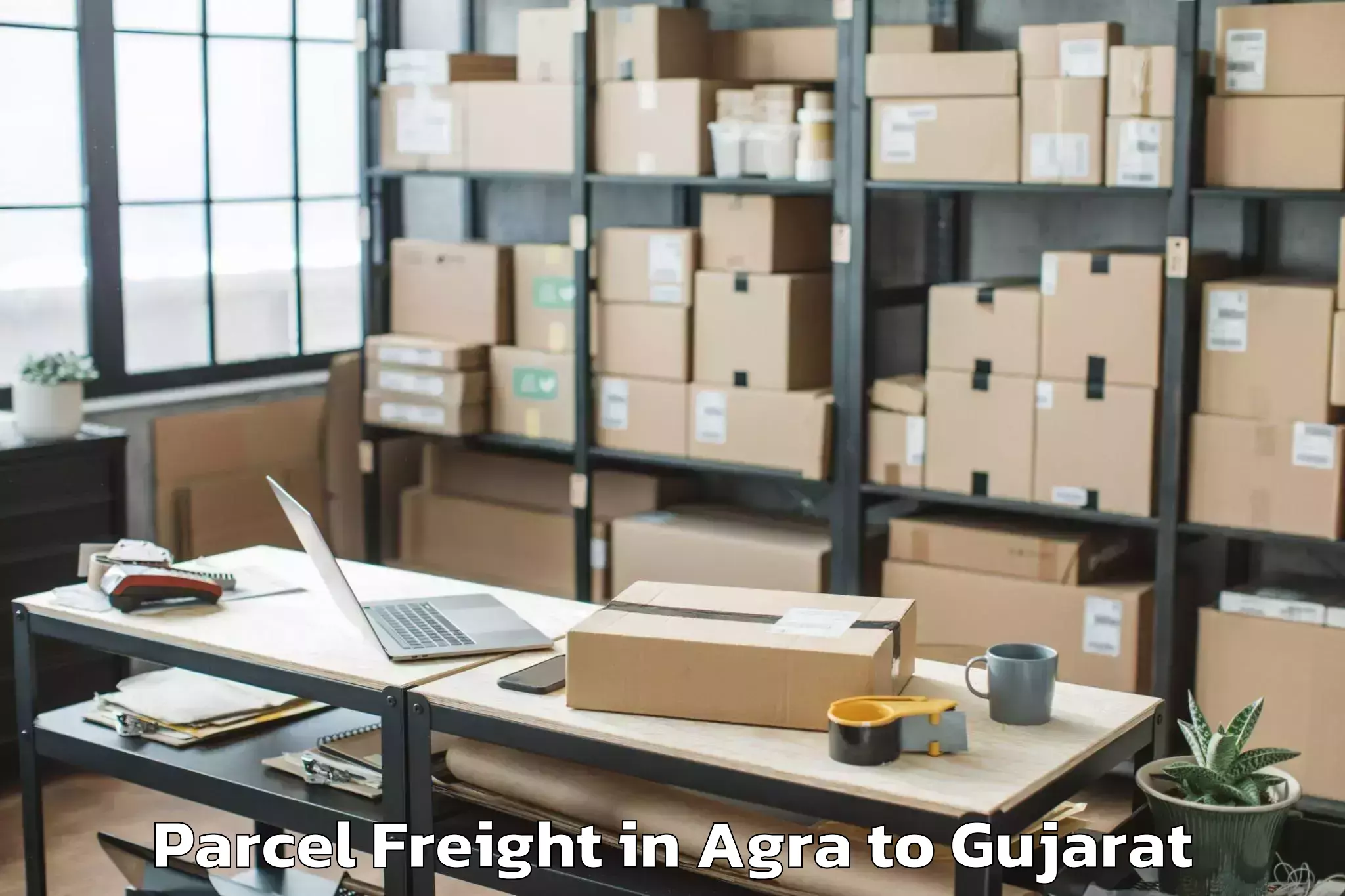 Book Your Agra to Sarkhej Parcel Freight Today